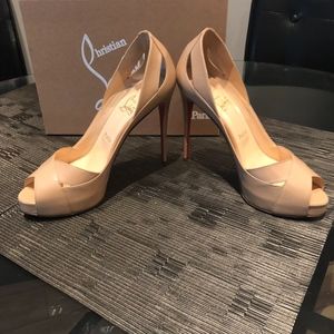 Christian Louboutin | Shoes | Christian Louboutin Nude Peep Toe